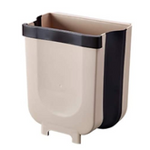 Wall Mounted Folding Waste Bin Kitchen Cabinet Door Hanging Trash Can Bin